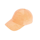 Orange Sorbet CC Terry Cloth Women Baseball Trucker Cap Low Ponytail Hat