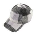 Grey/Black - Youth - Adult C.C® Buffalo Plaid Sherpa Cap by Truly Contagious