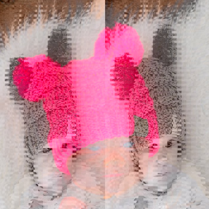 C.C® Baby Beanie Yarn Pom Pom Hats by Truly Contagious