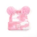 Baby Pink/White | Newborn - 12 Month C.C® Beanie Baby Pom Tie-Dye Unisex Hats by Truly Contagious