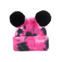 Black/Hot Pink | Newborn - 12 Month C.C® Beanie Baby Pom Tie-Dye Unisex Hats by Truly Contagious