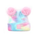 Cotton Candy/White | Newborn - 12 Month C.C® Beanie Baby Pom Tie-Dye Unisex Hats by Truly Contagious