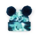 Deep Teal/Sea Green | Newborn - 12 Month C.C® Beanie Baby Pom Tie-Dye Unisex Hats by Truly Contagious