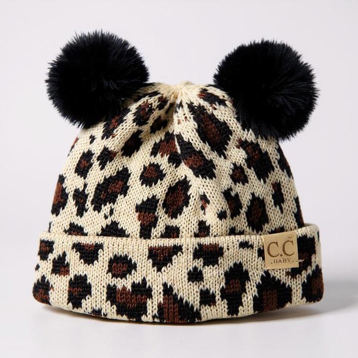 C.C® Baby Beanie Animal Print Winter Hats by Truly Contagious