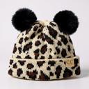 Beige | Newborn - 12 Month C.C® Baby Beanie Animal Print Winter Hats by Truly Contagious