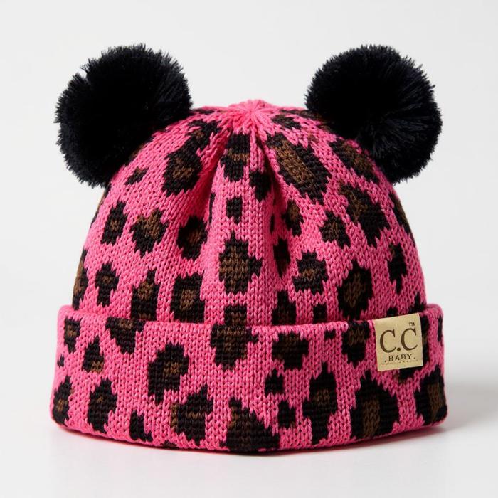 C.C® Baby Beanie Animal Print Winter Hats by Truly Contagious