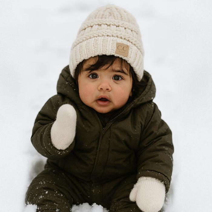 C.C® Baby Unisex Beanie and Mitten Set by Truly Contagious
