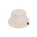 Silver Grey C.C Foldable Terry Cloth Bucket Hat