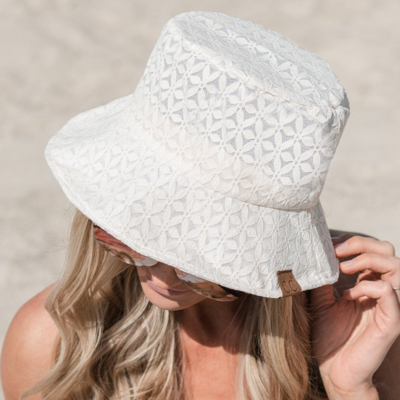 CC Eyelet Knit Bucket Hat