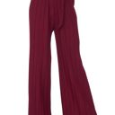 Burgundy (Pant Size 0-6) Belted Flowy Beach Pants - Lightweight by Truly Contagious