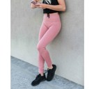 Mauve - S/M 0-7 Ankle Detail Athleisure Leggings