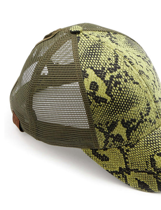 C.C® Popular Pattern Messy Bun Pony Cap Trucker Hats by Truly Contagious