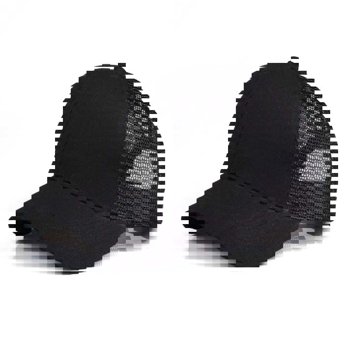 CC Solid Messy Bun Pony Cap Women