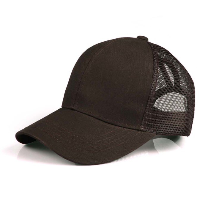 CC Solid Messy Bun Pony Cap Women