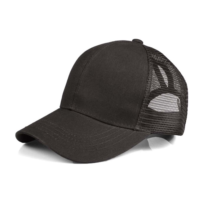 CC Solid Messy Bun Pony Cap Women