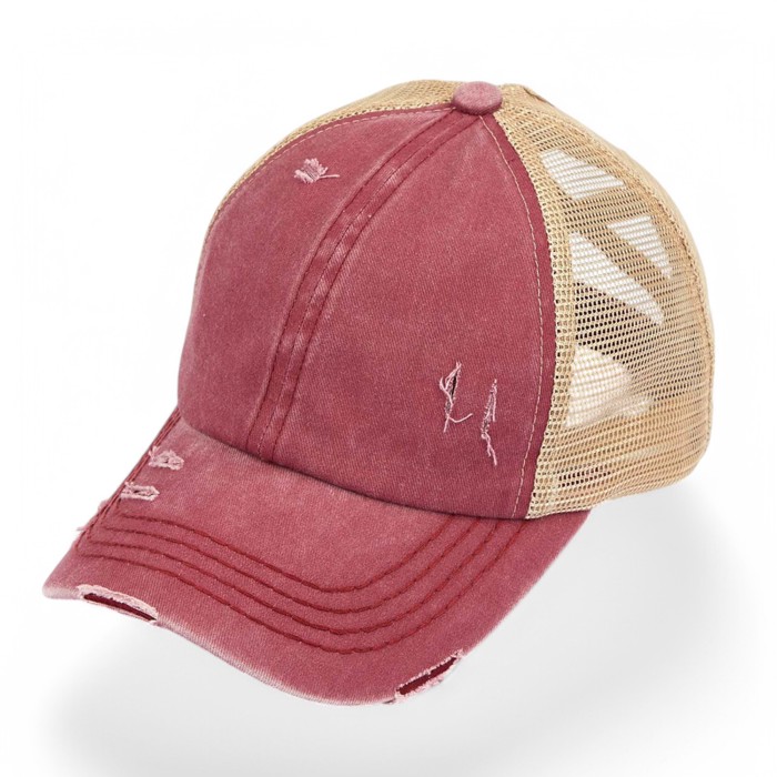 CC Multi-Level Criss Cross Women's Baseball Ponytail Cap Hat