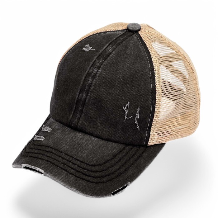 CC Multi-Level Criss Cross Women's Baseball Ponytail Cap Hat