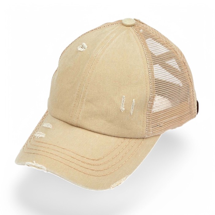 CC Multi-Level Criss Cross Women's Baseball Ponytail Cap Hat