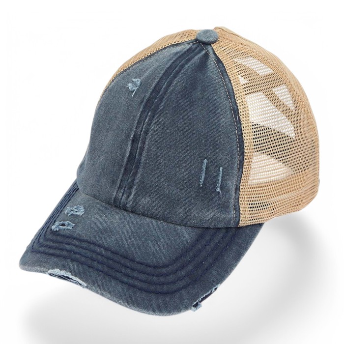 CC Multi-Level Criss Cross Women's Baseball Ponytail Cap Hat