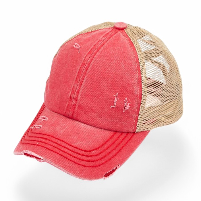 CC Multi-Level Criss Cross Women's Baseball Ponytail Cap Hat