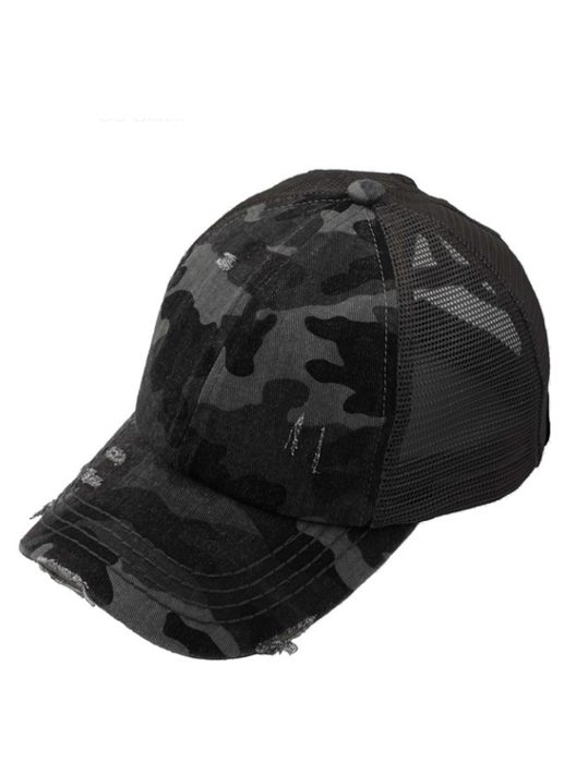 CC Multi-Level Criss Cross Women's Baseball Ponytail Cap Hat