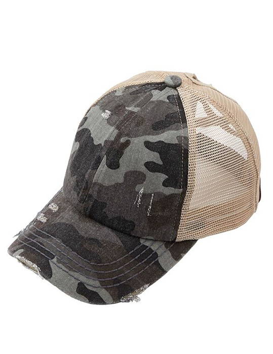 CC Multi-Level Criss Cross Women's Baseball Ponytail Cap Hat