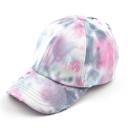 Baby Pink CC Tie-Dye Pony Cap | Criss-Cross Elastic