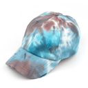 Brown CC Tie-Dye Pony Cap | Criss-Cross Elastic