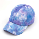 Purple CC Tie-Dye Pony Cap | Criss-Cross Elastic