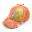 Sage CC Tie-Dye Pony Cap | Criss-Cross Elastic