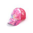 Hot Pink CC Diamond Dyed Mesh Criss-Cross  Pony Cap