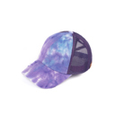 Purple CC Diamond Dyed Mesh Criss-Cross  Pony Cap