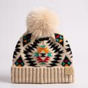 Beige | Newborn - 12 Month C.C® Beanie Baby & Kids Size Southwestern Print Accessories Hats by Truly Contagious