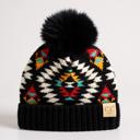 Black | Newborn - 12 Month C.C® Beanie Baby & Kids Size Southwestern Print Accessories Hats by Truly Contagious
