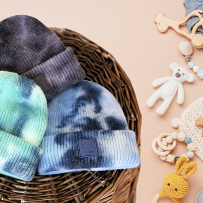 C.C® Baby Tie Dye Unisex Beanie for Newborn to 12 Months