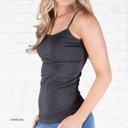 Charcoal Shirt Size: XL-3XL Basic Layering Cami