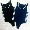 Navy Stripe Layering Body Suits by Truly Contagious