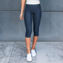 Charcoal  (Fits Pant Size 0-9) Truly Contagious Premium Stretch Soft High Waisted Jeggings for Women- Capri- Denim Leggings - Cotton Stretch Blend 