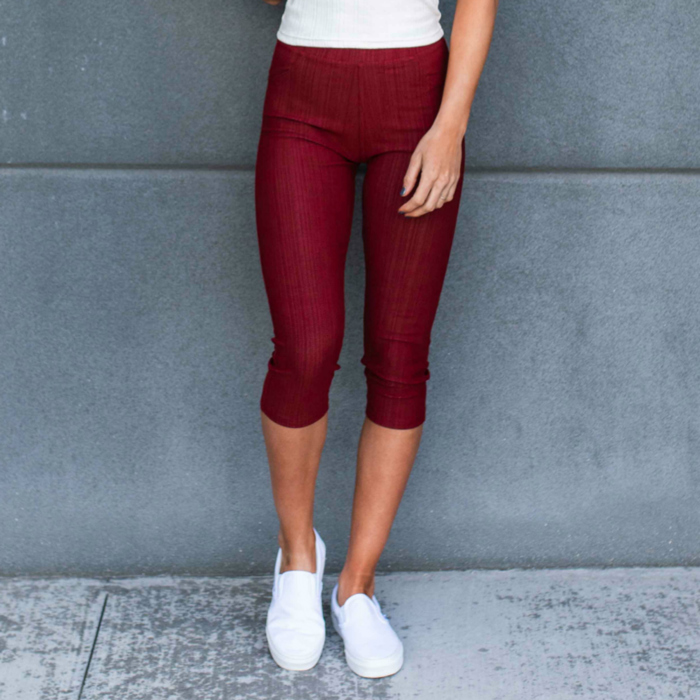 Truly Contagious Premium Stretch Soft High Waisted Jeggings for Women- Capri- Denim Leggings - Cotton Stretch Blend 