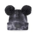 Dark Grey/Light Grey CC Kids Pom Pom Tie-Dye Beanies Hats