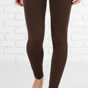 Brown - Pant Size 0-8 Slimming High Waist Leggings | Non-Lined ( Sofra )