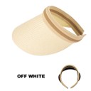 White Straw Visor