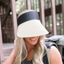 Off White Truly Contagious Adventure Rollable Straw Visor