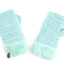 Mint CC Fingerless Gloves