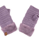 Violet CC Fingerless Gloves