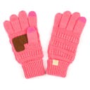 New Candy Pink C.C Kids Size Touchscreen Gloves by Truly Contagious