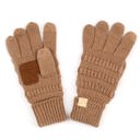 Taupe C.C Kids Size Touchscreen Gloves by Truly Contagious