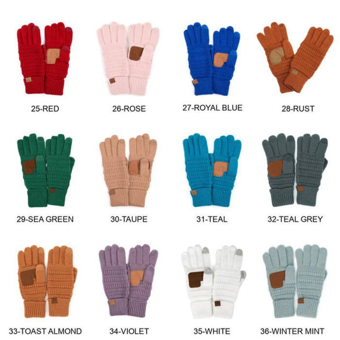 C.C® Gloves Phone Touchscreen Tech Unisex, Adult Junior by Truly Contagious
