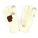 Ivory - Petitie C.C® Gloves Phone Touchscreen Tech Unisex, Adult Junior by Truly Contagious