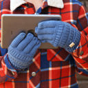 Light Melange Grey - Petite C.C® Gloves Phone Touchscreen Tech Unisex, Adult Junior by Truly Contagious